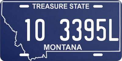 MT license plate 103395L