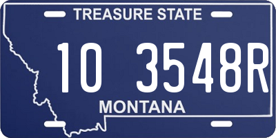 MT license plate 103548R