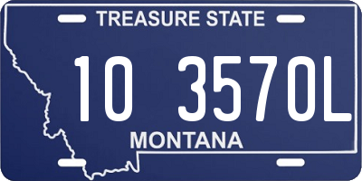 MT license plate 103570L