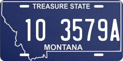 MT license plate 103579A