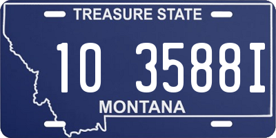 MT license plate 103588I