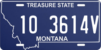 MT license plate 103614V