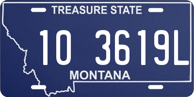 MT license plate 103619L