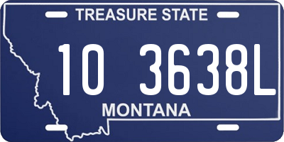 MT license plate 103638L