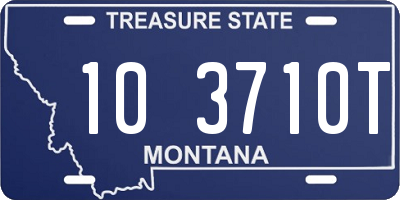 MT license plate 103710T