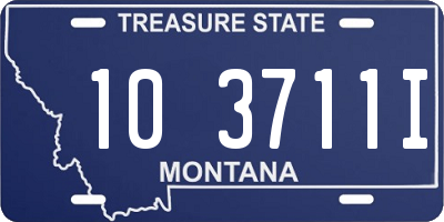 MT license plate 103711I