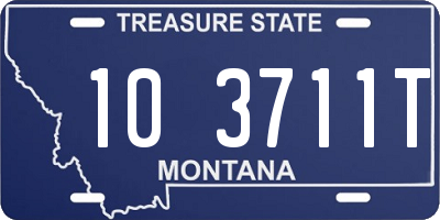 MT license plate 103711T