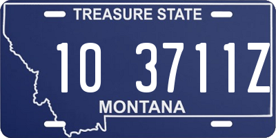 MT license plate 103711Z