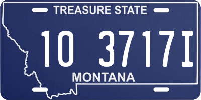 MT license plate 103717I