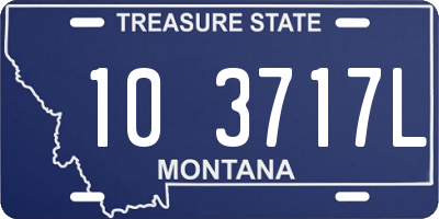 MT license plate 103717L