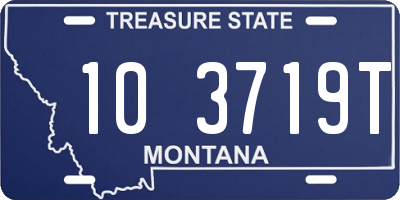 MT license plate 103719T