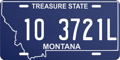 MT license plate 103721L