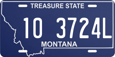 MT license plate 103724L