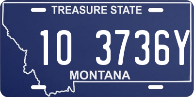 MT license plate 103736Y