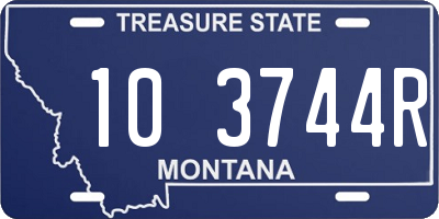 MT license plate 103744R