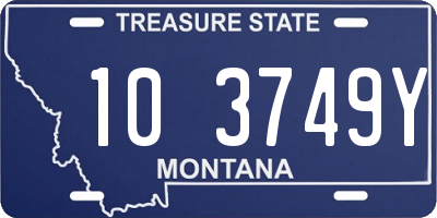 MT license plate 103749Y