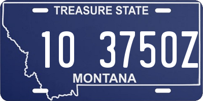 MT license plate 103750Z