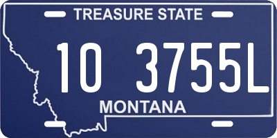 MT license plate 103755L