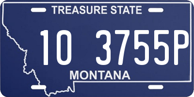 MT license plate 103755P