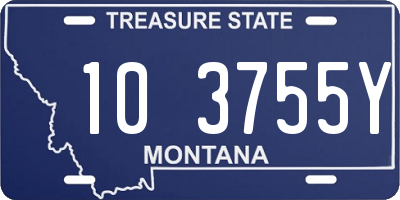 MT license plate 103755Y