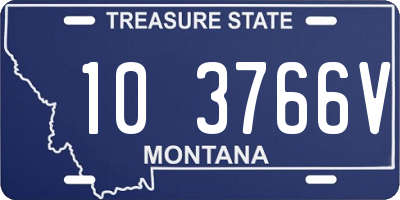 MT license plate 103766V