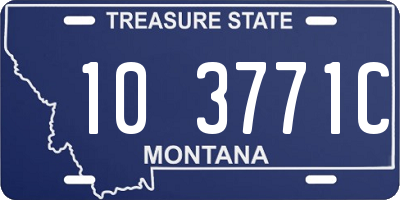 MT license plate 103771C