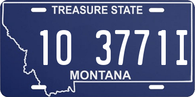 MT license plate 103771I