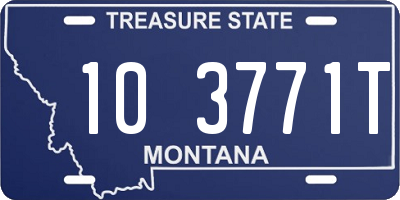 MT license plate 103771T