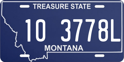 MT license plate 103778L