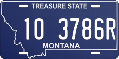 MT license plate 103786R