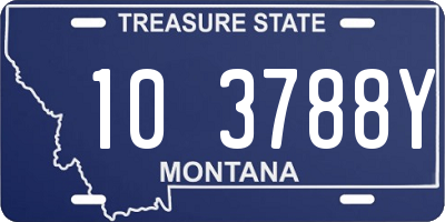 MT license plate 103788Y