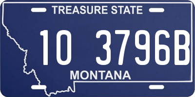 MT license plate 103796B