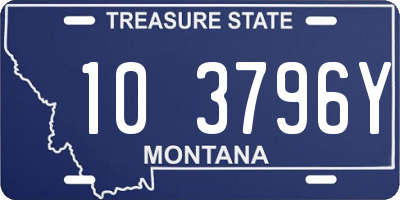 MT license plate 103796Y