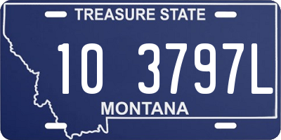 MT license plate 103797L