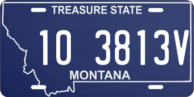 MT license plate 103813V