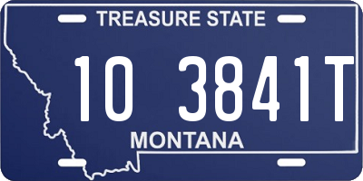 MT license plate 103841T