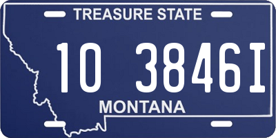 MT license plate 103846I