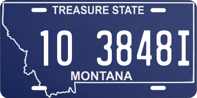 MT license plate 103848I