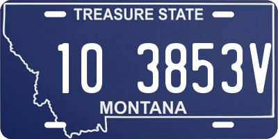 MT license plate 103853V