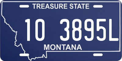 MT license plate 103895L