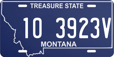 MT license plate 103923V