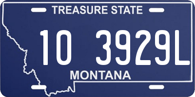 MT license plate 103929L