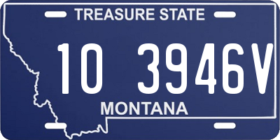 MT license plate 103946V