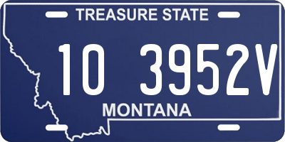 MT license plate 103952V