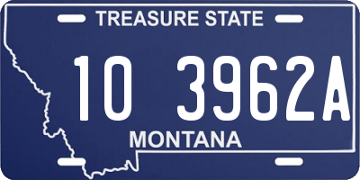 MT license plate 103962A