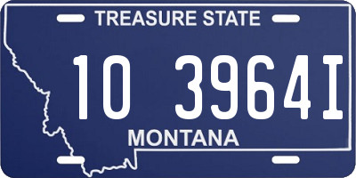 MT license plate 103964I