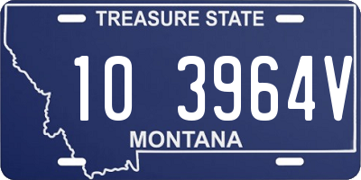 MT license plate 103964V