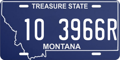 MT license plate 103966R