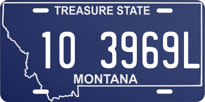 MT license plate 103969L