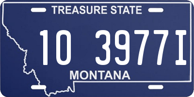 MT license plate 103977I